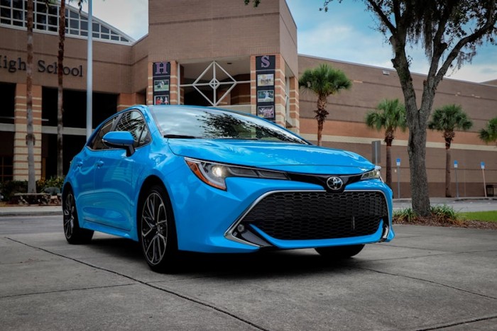 2019-2022 Toyota Corolla Hatchback Front Angle View